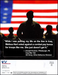 Attack ad used in a close 2006 Senate race in Pennsylvania.