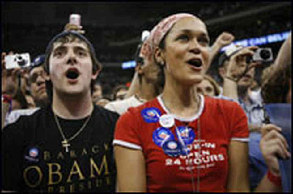 Illinois Sen.. Barack Obama supporters