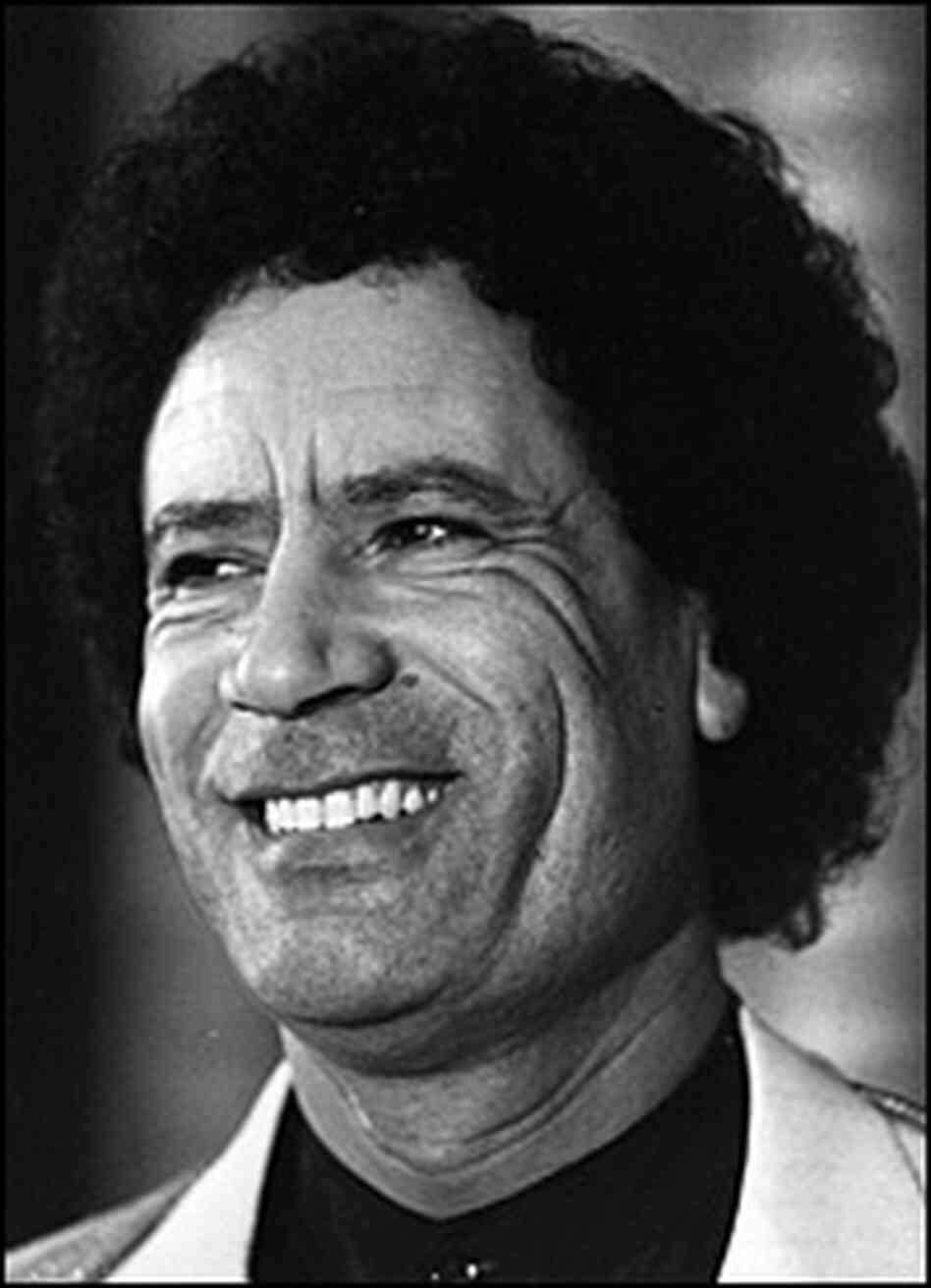 Gadhafi in 1984 Gadhafi in 1984
