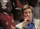Joey Cheek participates in a news conference about the genocide in Darfur in 2006. Joey Cheek participates in a news conference about the genocide in Darfur in 2006.
