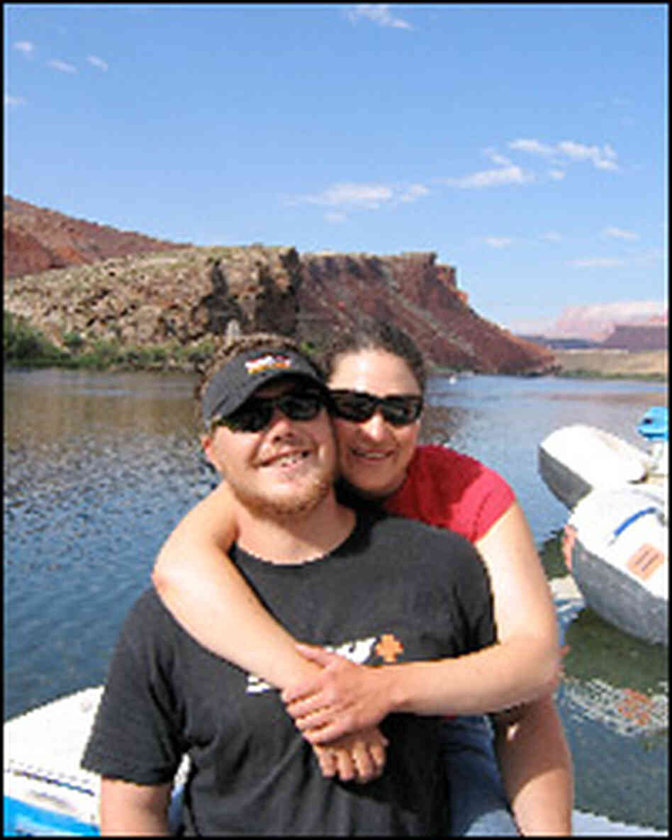 Newlywed river guides Scott and Emily Perry Newlywed river guides Scott and Emily Perry