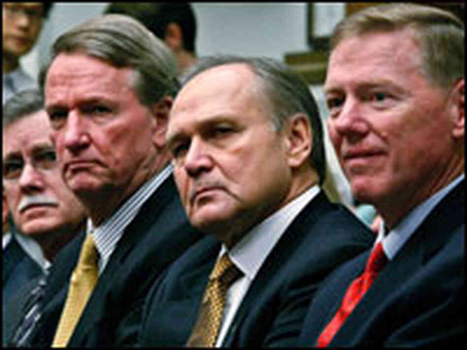 UAW and Detroit auto executives appear before the House Financial Services Committee Nov. 19.