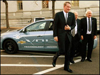 GM CEO Rick Wagoner arrives on Capitol Hill.