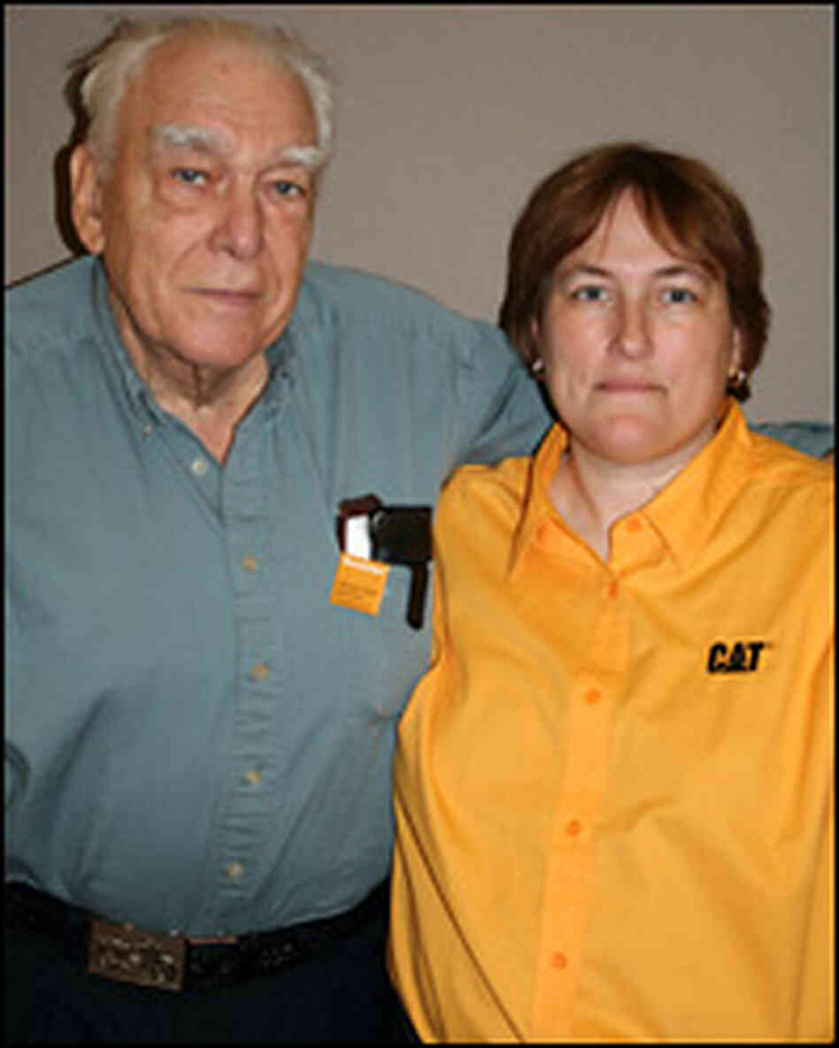Ledo Lucietto and his daughter Anne Lucietto at StoryCorps in Baltimore. Ledo Lucietto and his daughter Anne Lucietto at StoryCorps in Baltimore.