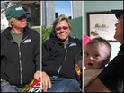 Christy Webber in her roles as (from left) boss, worker and mother. Ketzel Levine/NPR Christy Webber in her roles as (from left) boss, worker and mother. Ketzel Levine/NPR