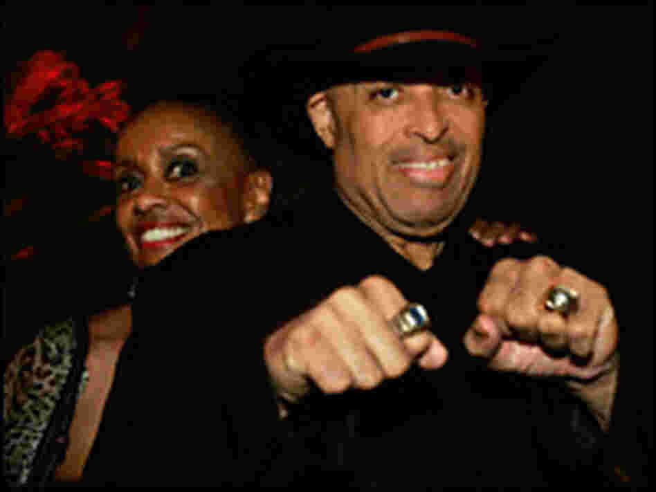 Pro Football Hall of Famer John Mackey and his wife, Sylvia, attend a party in Coconut Grove, Fla.