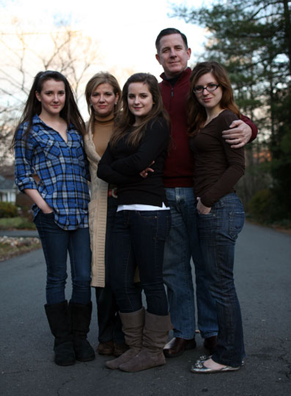 Susan Gilmore with her family.