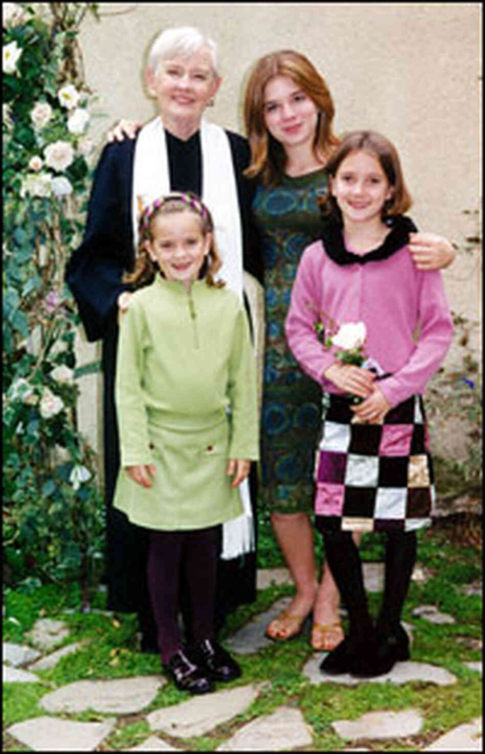 Martha Gilmore and granddaughters.