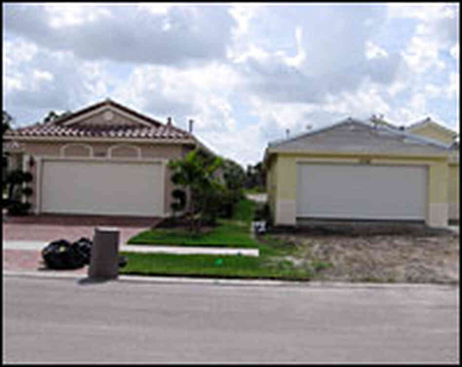 An unfinished house in Port St. Lucie, Fla., in 2008. File photo by Greg Allen/NPR