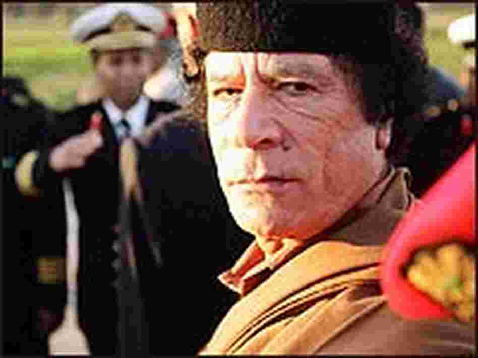 Libyan leader Moammar Gadhafi. Libyan leader Moammar Gadhafi.
