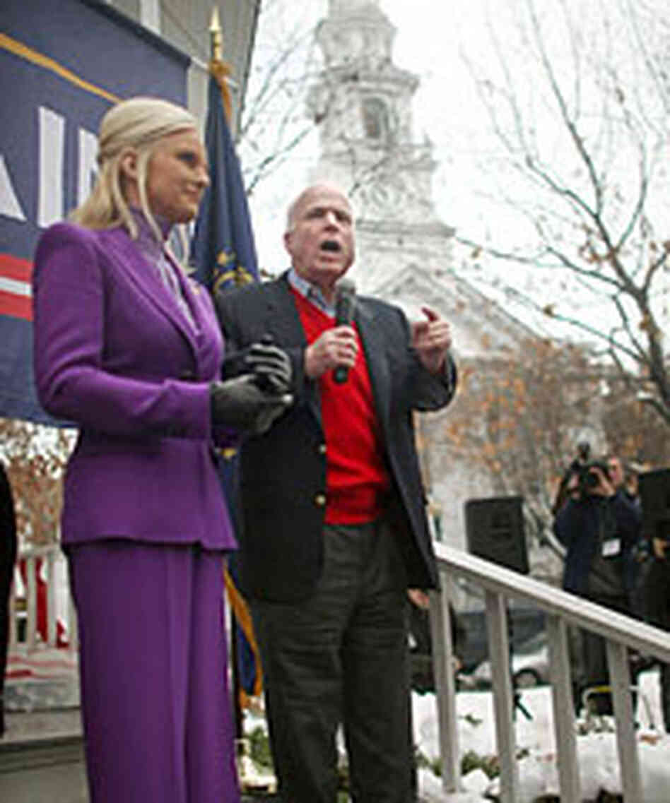 Sen. John McCain with his wife, Cindy. Sen. John McCain with his wife, Cindy.