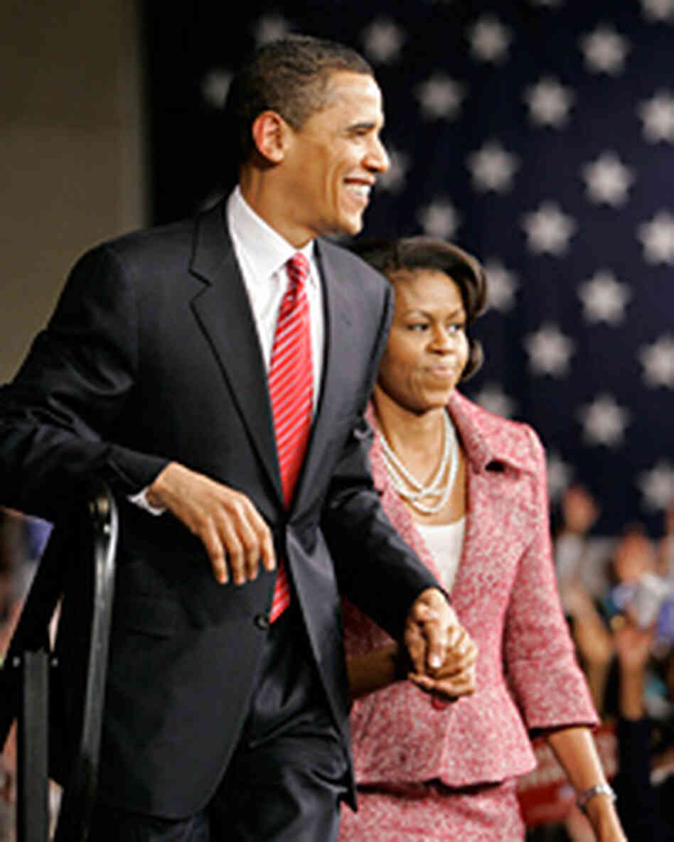 Sen. Barack Obama and his wife, Michelle, take the stage to celebrate his South Carolina primary win Sen. Barack Obama and his wife, Michelle, take the stage to celebrate his South Carolina primary win