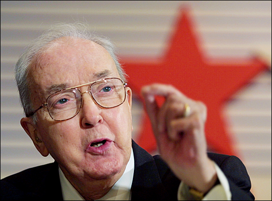 Then-Sen. Jesse Helms speaks January 31, 2002, at the Conservative Political Action Conference