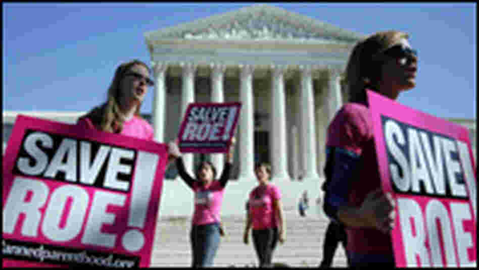 Pro-choice protesters Pro-choice protesters