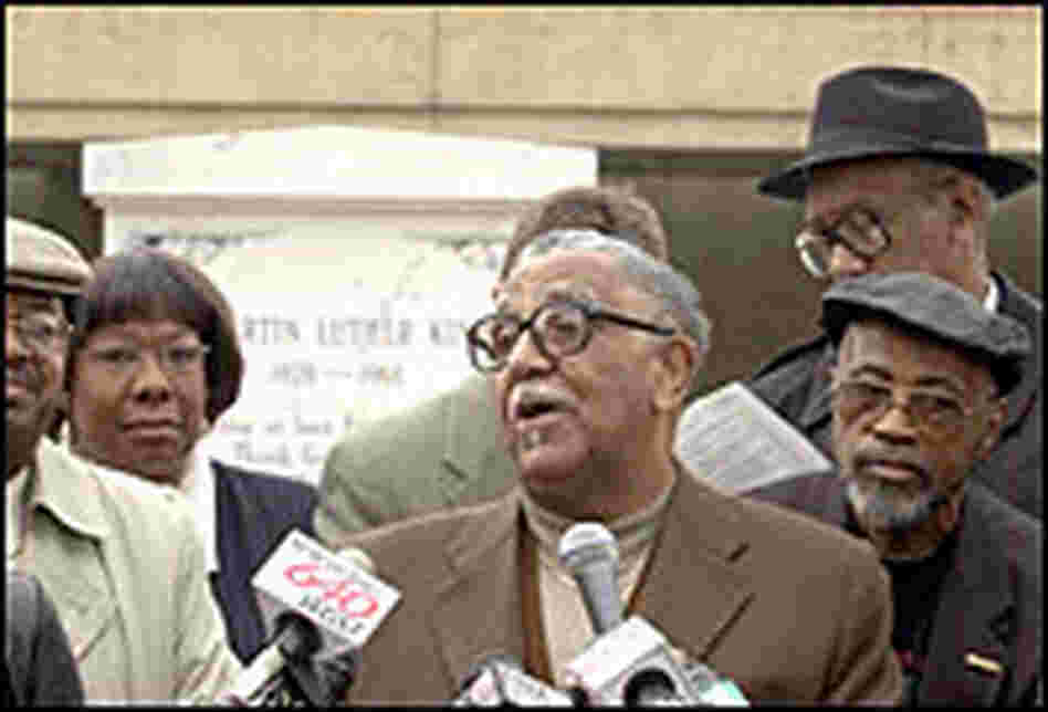 Rev. Joseph Lowery speaking at a media conference in 2003.