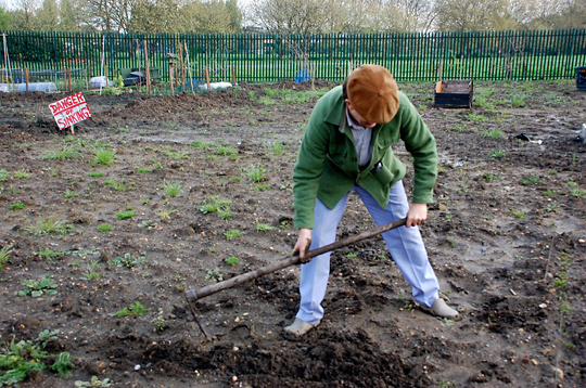 Sam Clark, chef and Manor Garden allotment holder.