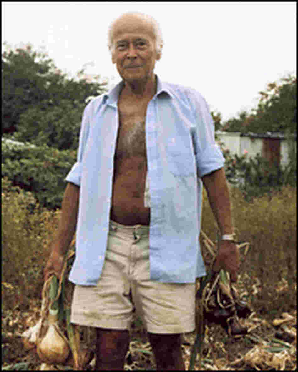 Reg Hawkins from Bow in east London had a plot on the allotment for 55 years. Reg Hawkins from Bow in east London had a plot on the allotment for 55 years.