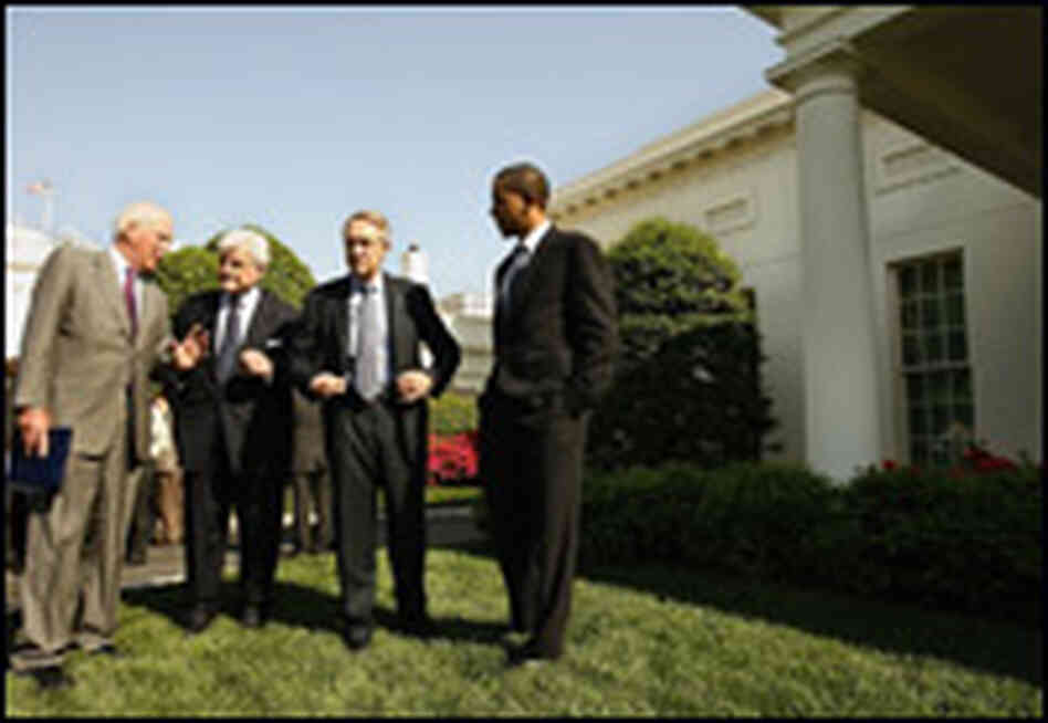 Illinois Sen. Barack Obama is part of a bipartisan group of senators working on immigration. Illinois Sen. Barack Obama is part of a bipartisan group of senators working on immigration.