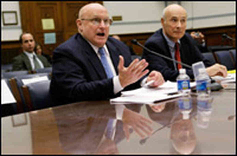 Former Deputy Secretary of State Richard Armitage testifies before a congressional subcommittee. Former Deputy Secretary of State Richard Armitage testifies before a congressional subcommittee.