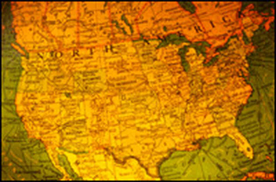 A map of the United States A map of the United States