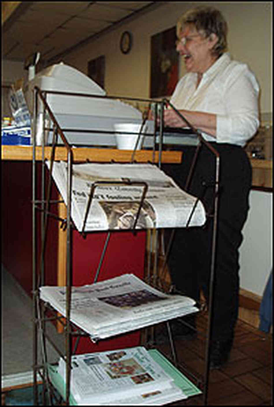 newspaper rack newspaper rack