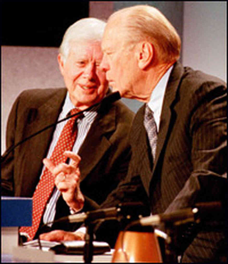 Former presidents Gerald Ford and Jimmy Carter Former presidents Gerald Ford and Jimmy Carter