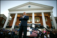 Sen. John McCain addresses a campaign rally in the David Student Union at Christopher Newport University in Newport News, Va., on Nov. 1.