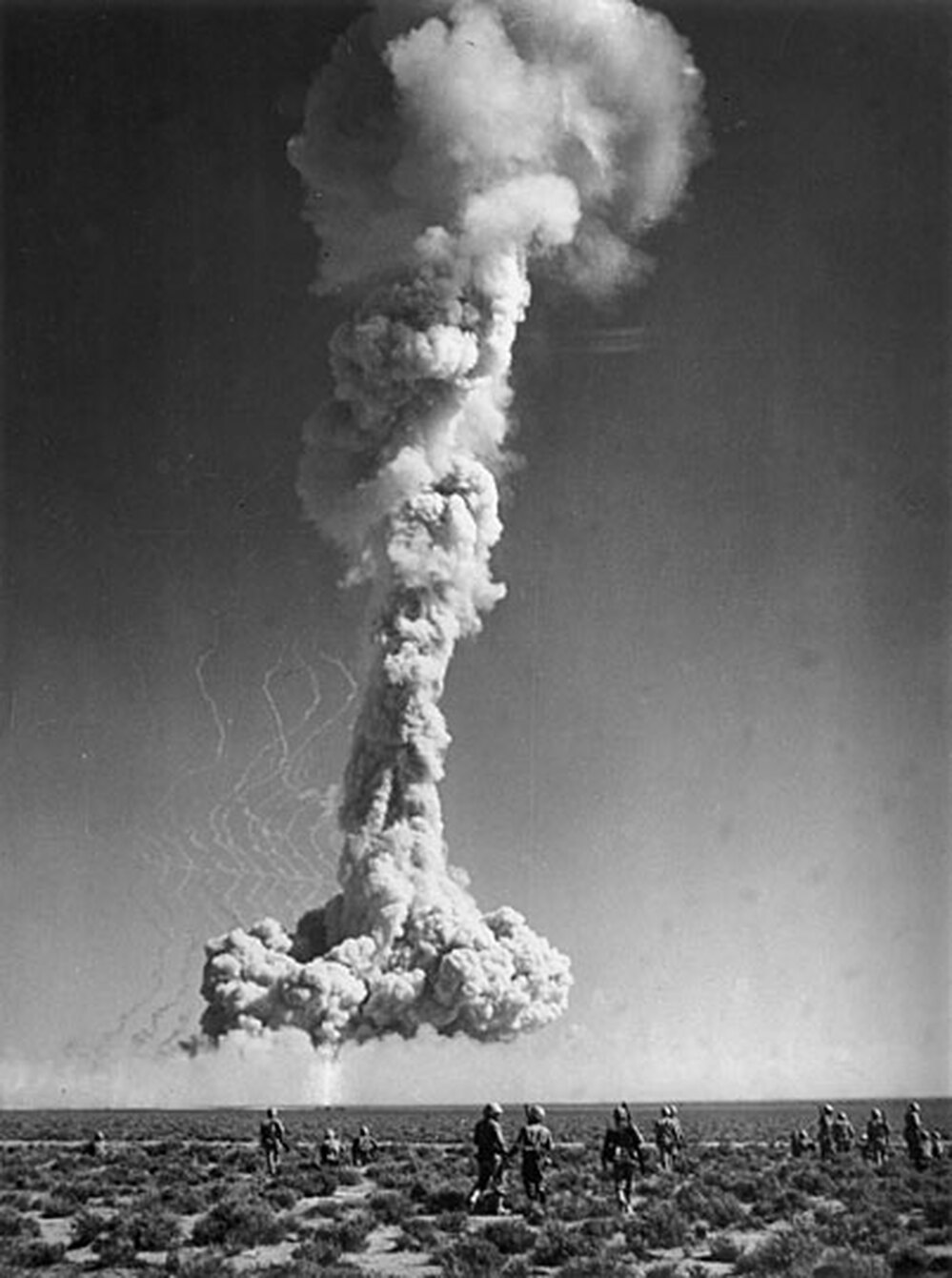 Nuclear explosion at Yucca Flats, Nev.