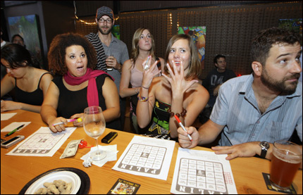 Palin Bingo in Seattle tavern.
