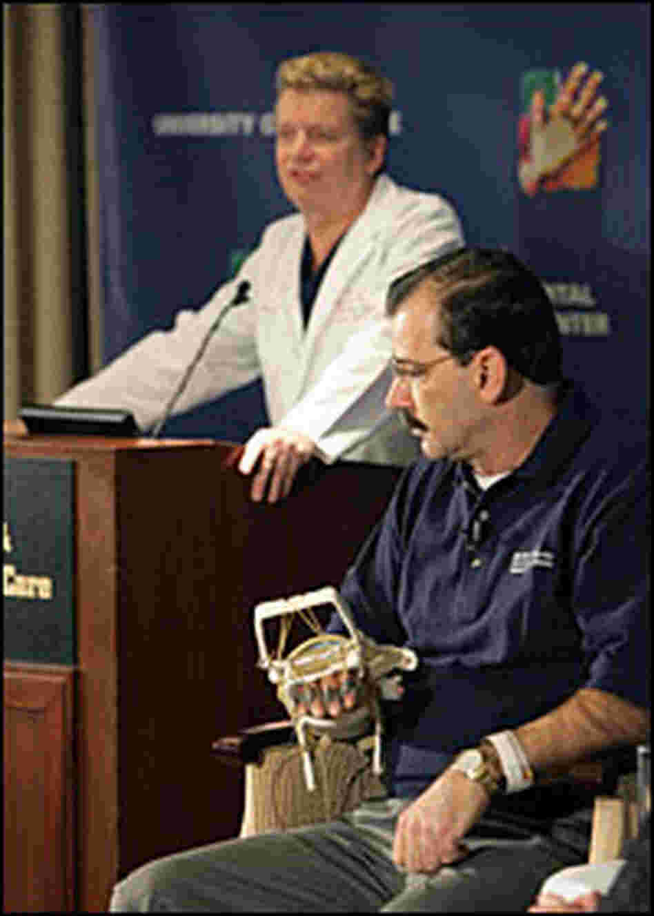 David Savage and lead surgeon, Dr. Warren Breidenbach