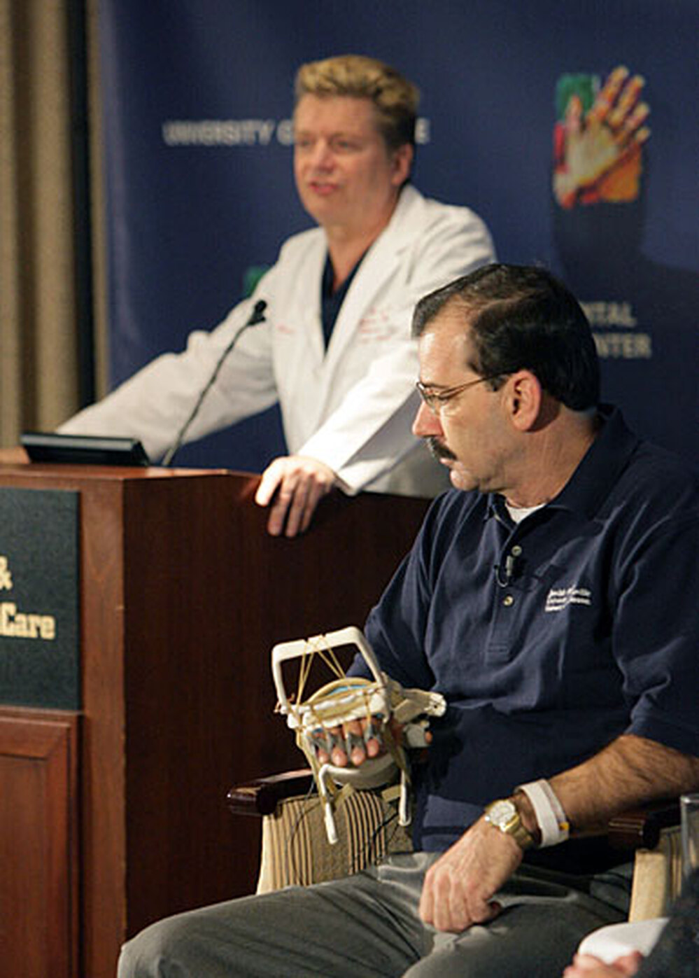 David Savage and lead surgeon, Dr. Warren Breidenbach