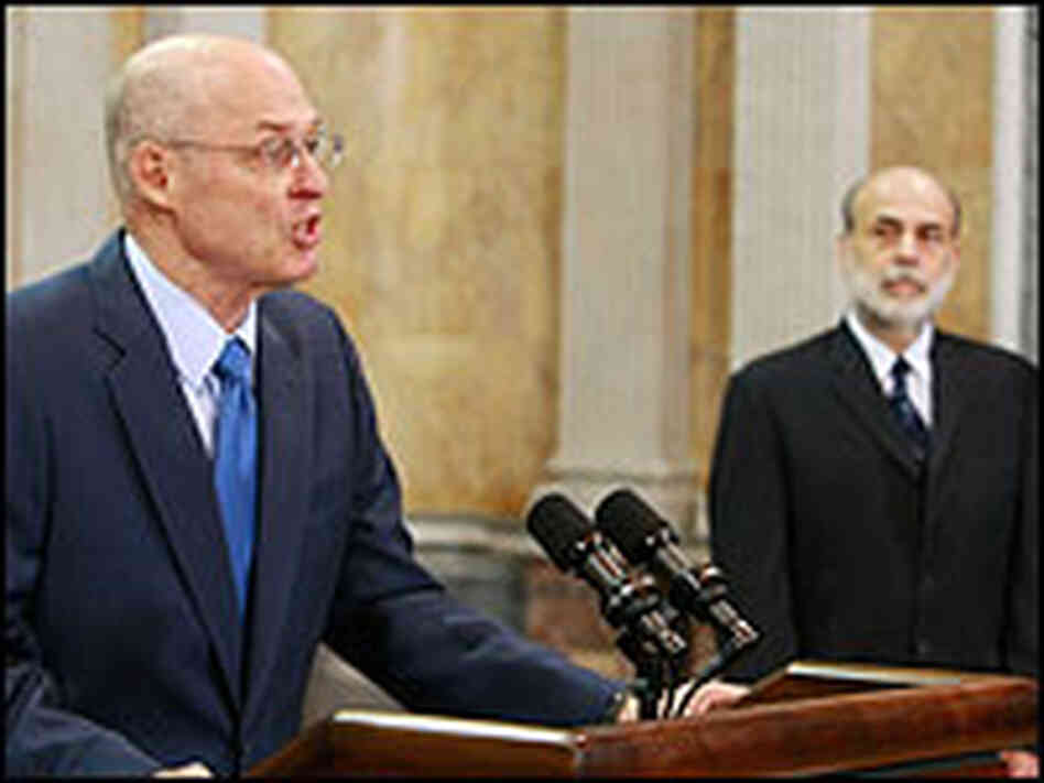 Treasury Secretary Henry Paulson and Federal Reserve Chairman Ben Bernanke