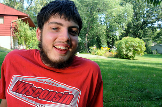 Roger Diehl, photographed at his grandmother's house in Madison, Wis.
