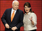 John McCain and Sarah Palin stand on stage at the Republican National Convention in St. Paul. John McCain and Sarah Palin stand on stage at the Republican National Convention in St. Paul.