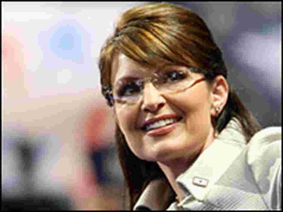 Sarah Palin waves at the Repubican National Convention in St. Paul, Minn., on Sept. 3.