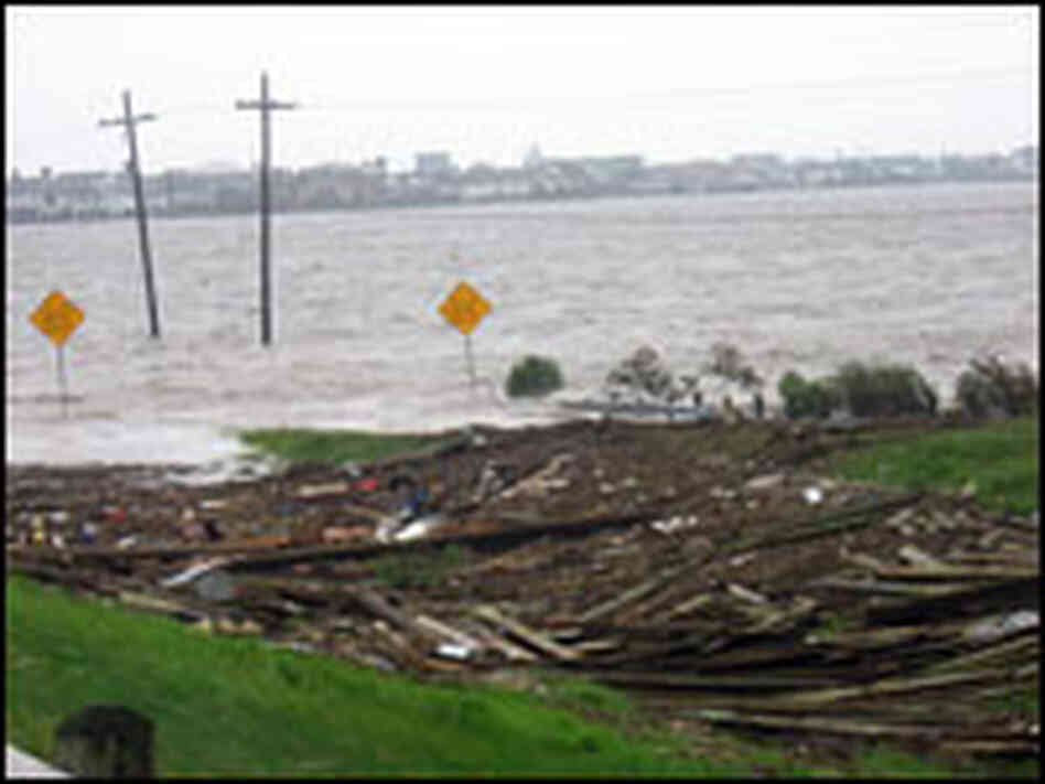 Storm Debris Blocks Roads To Galveston NPR