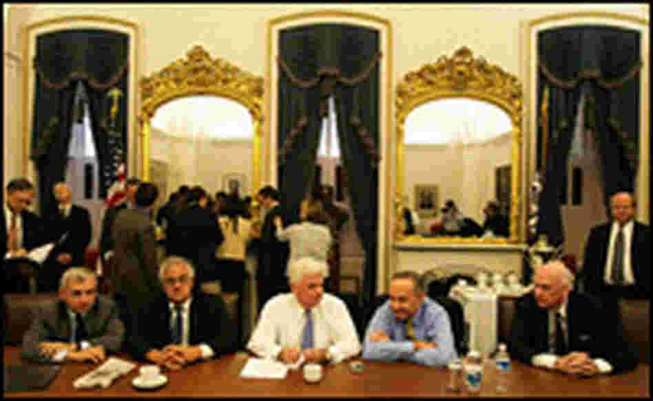Congress debates the $700 bllion bailout.