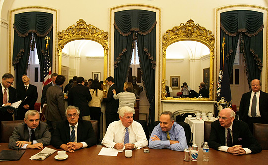 Congress debates the $700 bllion bailout.