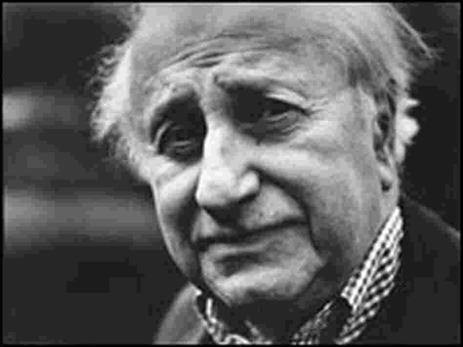 Black and white portrait of Studs Terkel
