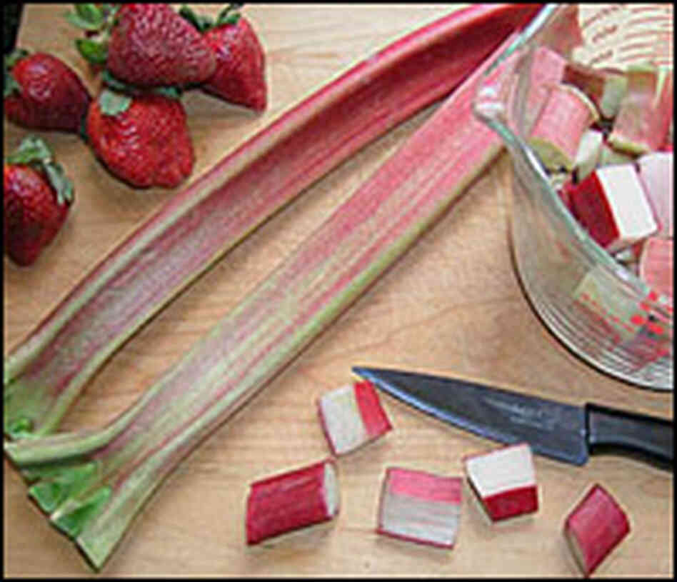 Strawberries and rhubarb Strawberries and rhubarb