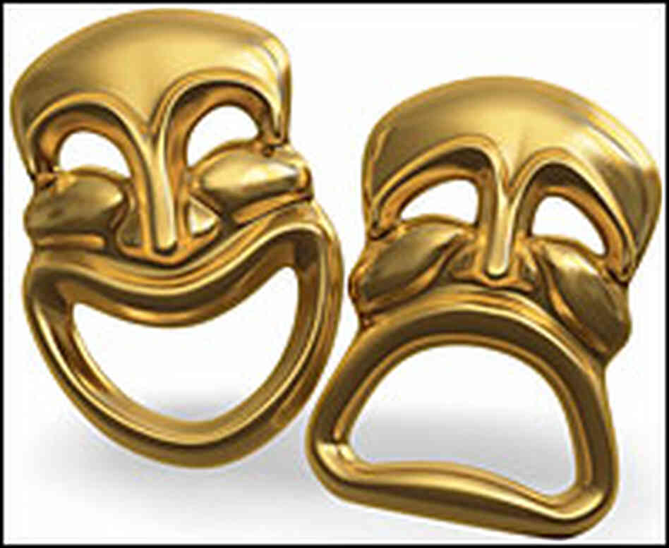 Comedy-tragedy masks Comedy-tragedy masks