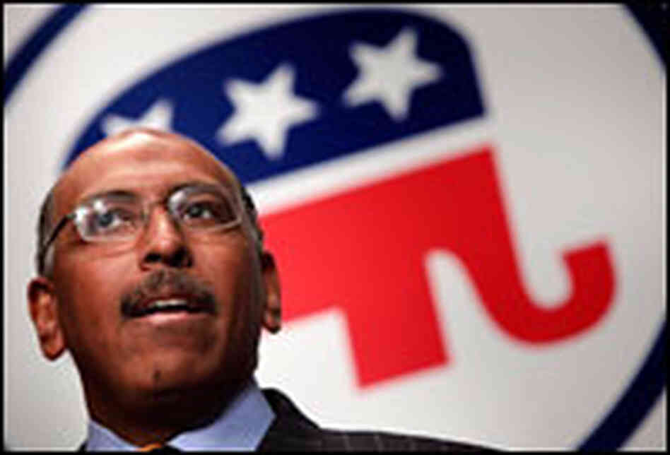GOP Chairman Michael Steele speaks at the Republican National Committee's winter meeting in Washingt GOP Chairman Michael Steele speaks at the Republican National Committee's winter meeting in Washingt