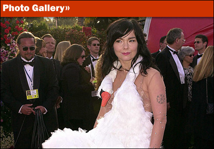Bjork in the swan dress -- slideshow launch
