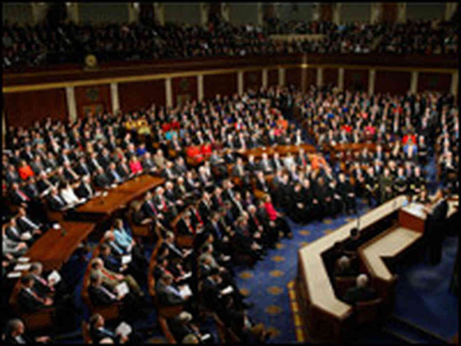 President Obama addresses a joint session of Congress at the Capitol on Tuesday.