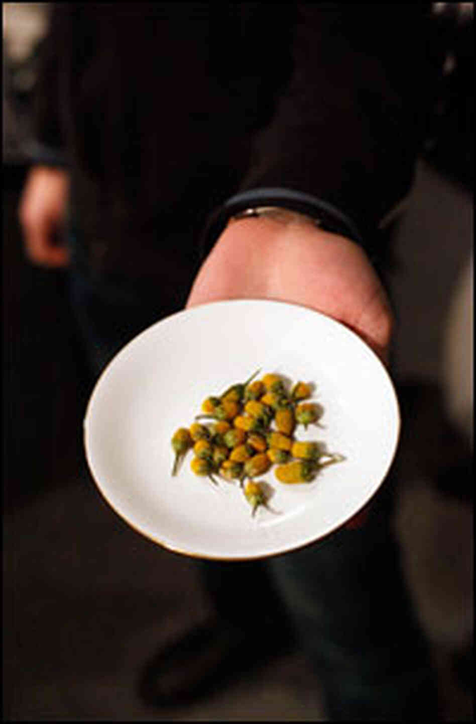 Szechuan buttons. Christopher Toothman/NPR