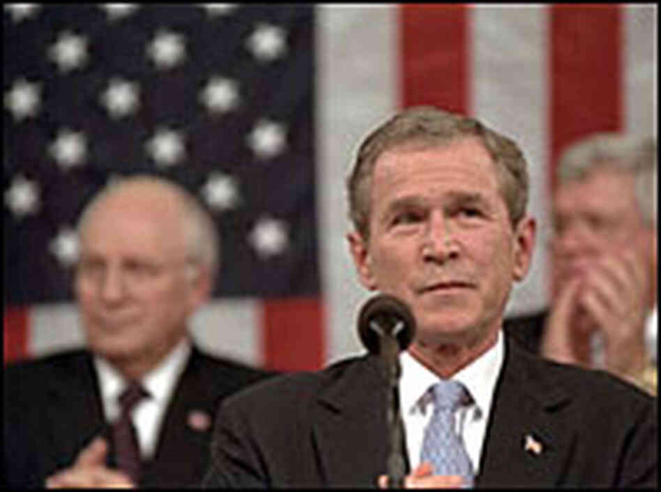 President Bush delivers his State of the Union address Jan. 29, 2002. President Bush delivers his State of the Union address Jan. 29, 2002.
