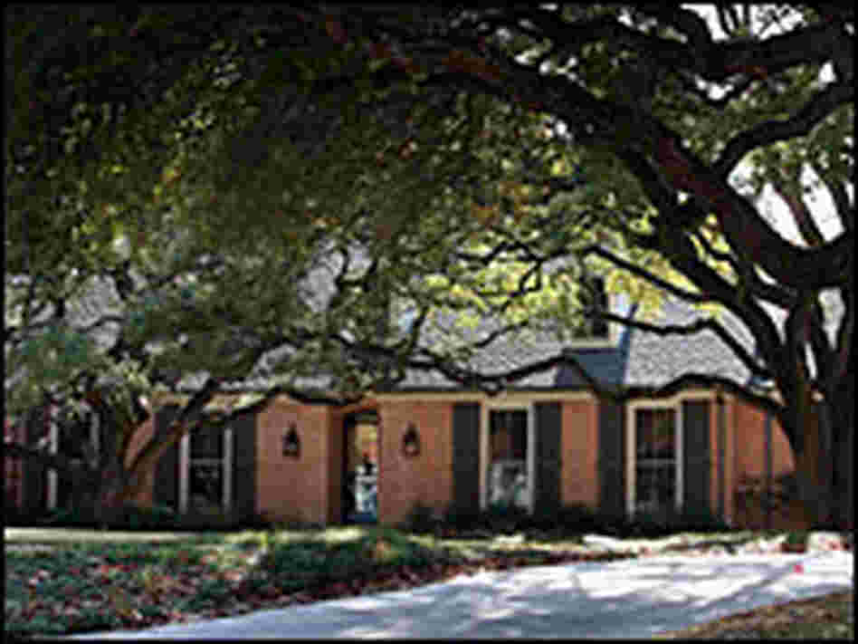 Trees shade the front of a house in the Preston Hollow neighborhood Dec. 5 in Dallas.