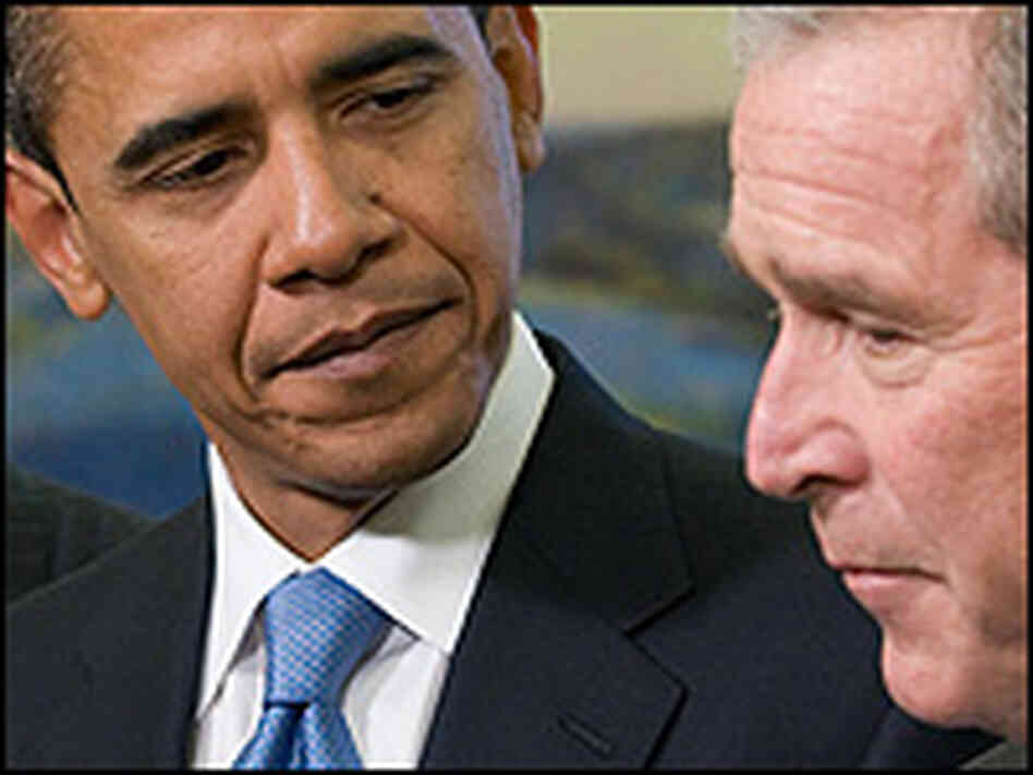 President-elect Obama and President Bush