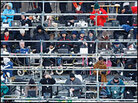 Members of the media prepare to cover the inauguration. Members of the media prepare to cover the inauguration.