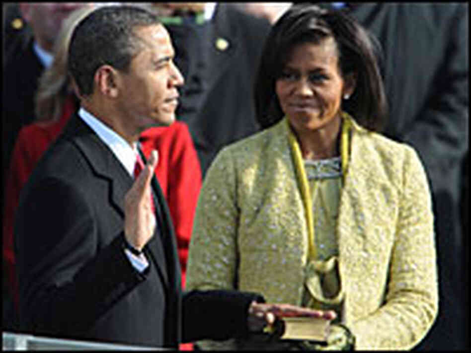 Barack Obama is sworn in Barack Obama is sworn in